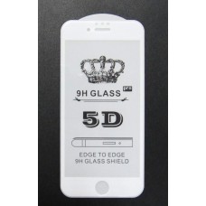 Стекло iPhone 6 5D (white)