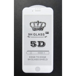 Стекло iPhone 6 5D (white)