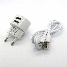 СЗУ Borofone + кабель iPhone BA23A (white)