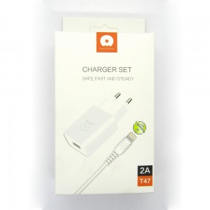 СЗУ WUW T47 блочек+кабель iPhone (white)