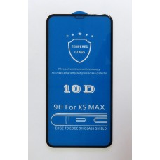 Стекло iPhone XS/MAX 10D (black)