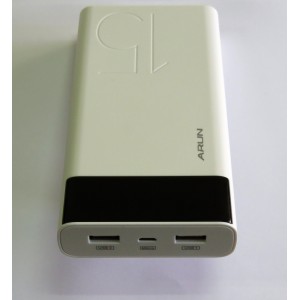 Power Bank Arun E-15 (15000 mA) (white)