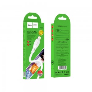 Data cable Hoco X61 silicone Lightning (white)