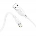 Data cable Hoco X61 silicone Lightning (white)