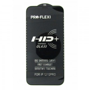 Стекло Pro-Flexi HD iPhone 12/12 Pro (black)
