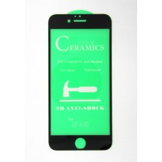 Стекло Ceramics iPhone 6 5D (black)