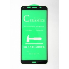 Стекло Ceramics Xiaomi Redmi 6/6A/7A 9D (black)