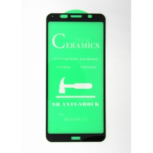 Стекло Ceramics Xiaomi Redmi 6/6A/7A 9D (black)