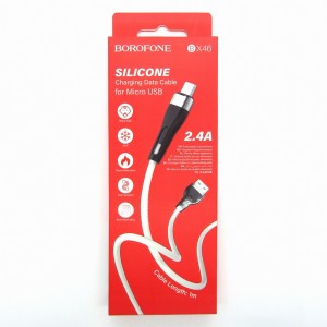 Data cable Borofone BX46 micro-USB (white)