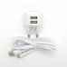 СЗУ Borofone + кабель micro-USB BA23A (white)