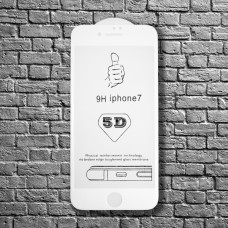 Стекло iPhone 7 5D (white)