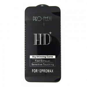 Стекло Pro-Flexi HD iPhone 12 Pro Max (black)
