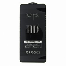 Стекло Pro-Flexi HD Xiaomi Poco X3 (black)
