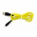 Data cable Denmen D19V micro-USB (yellow)