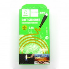 Data cable Denmen D19V micro-USB (yellow)