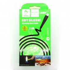Data cable Denmen D19V micro-USB (black)