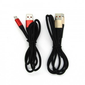 Data cable WUW X138 micro-USB 2in1 (red, gold