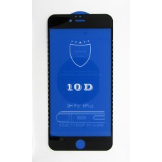 Стекло iPhone 6/6S+ 10D (black)