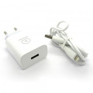СЗУ WUW T49 блочек+кабель iPhone (white)