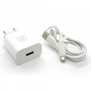 СЗУ WUW T49 блочек+кабель Type-C (white)