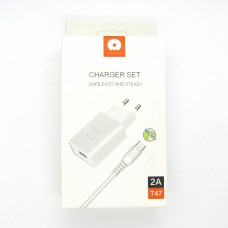 СЗУ WUW T47 блочек+кабель micro-USB (white)