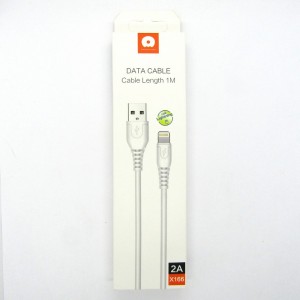 Data cable WUW X166 Lighning (white)