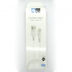 Data cable WUW X178 Lightning (white)
