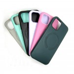 Case MagSafe Box Separate Camera iPhone 12 Кожа (blue)
