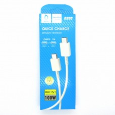 Data cable Denmen D20C Type-C to Type-C  (white)