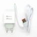 СЗУ блочек Denmen DC07L 18W+ кабель iPhone (white)