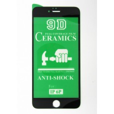 Стекло Ceramics iPhone 6+ 9D (black)