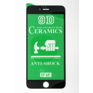 Стекло Ceramics iPhone 6+ 9D (black)