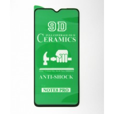 Стекло Ceramics Xiaomi Redmi Note 8 PRO 9D (black)