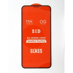Стекло iPhone XS 21D (black)
