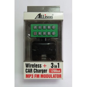 FM-модулятор ALLISON 3 in1 A664 (black)