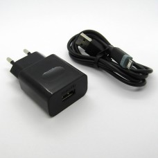 СЗУ Huawei Honor блочек+кабель (black)