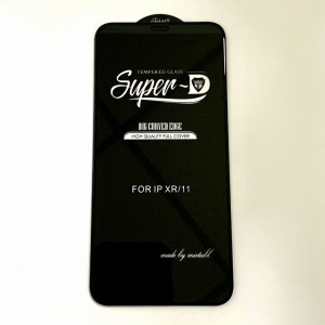 Стекло Super Glass iPhone XR/11 (black)