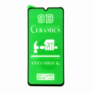 Стекло Ceramics Xiaomi Mi 9 Lite 9D (black)