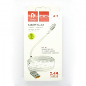 Data cable Denmen D11V micro-USB магнит (black)