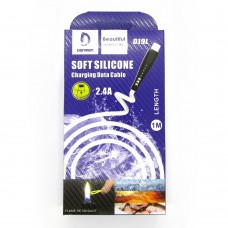 Data cable Denmen D19L Lightning (white)