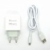 СЗУ блочек Denmen DC07V 18W + кабель micro-USB (white)