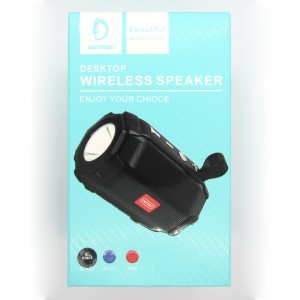 Колонка Denmen DR07 с фонариком (black)