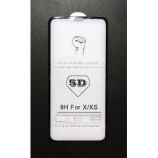Стекло iPhone XS 5D (black)