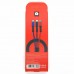 Data cable WUW X117 3in1 (black)