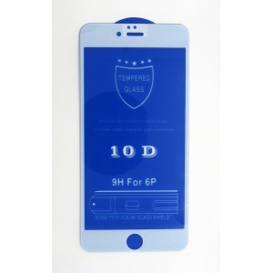 Стекло iPhone 6/6S+ 10D (white)
