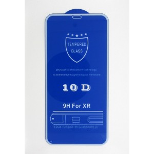 Стекло iPhone XR 10D (white)