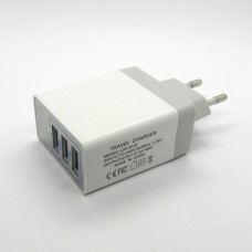 СЗУ 3 in 1 display 2.4A (white)