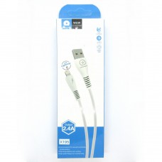 Data cable WUW X195 iPhone (white)
