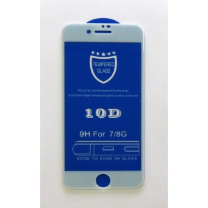 Стекло iPhone 7/8 10D (white)