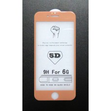 Стекло iPhone 6 5D (gold)